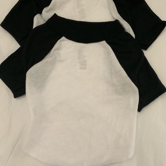 American Apparel Doggy Baseball Tee Black Sleeves - Picture 5 of 7